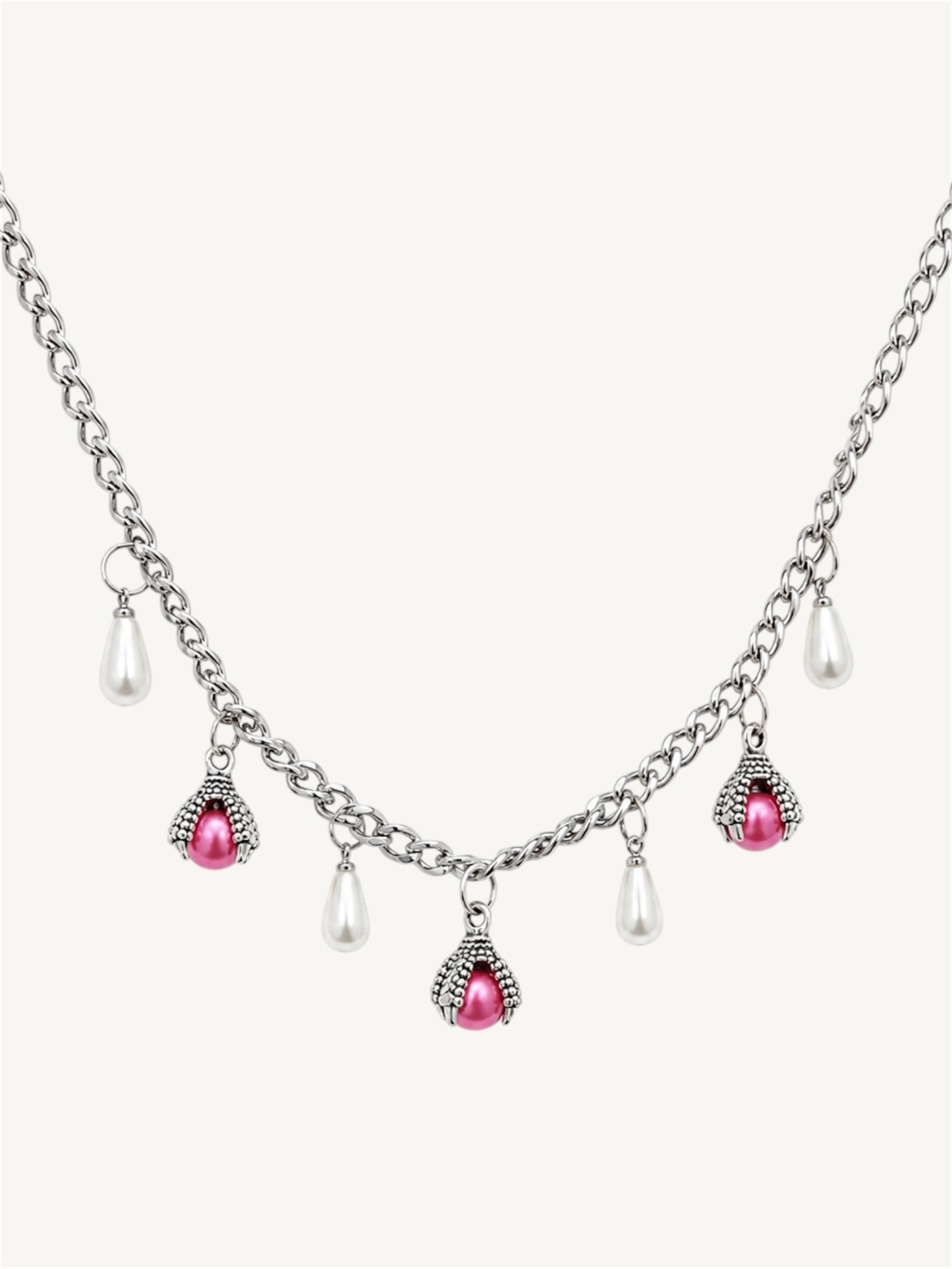 Hook - necklaces pink