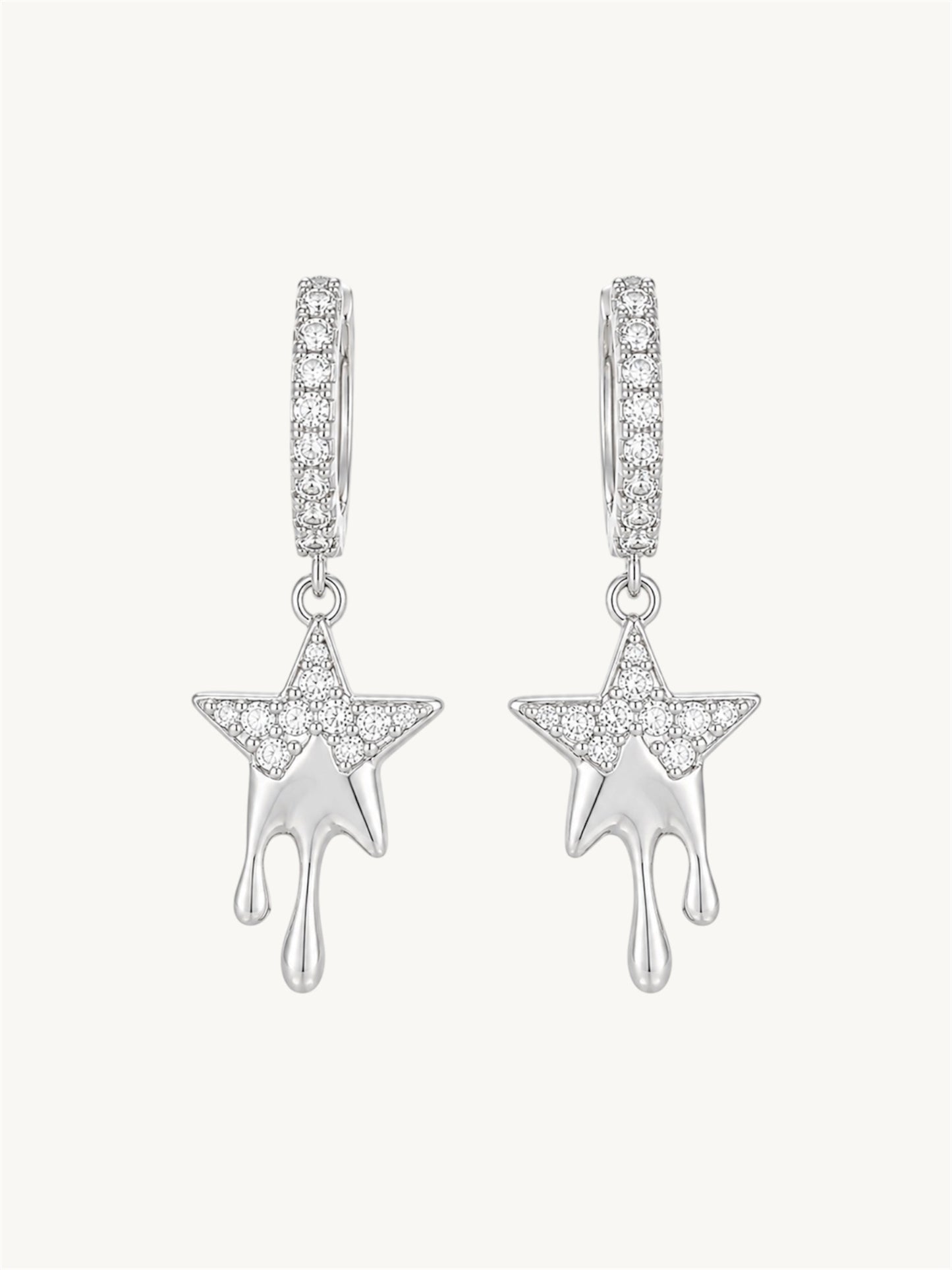 Melted star - earrings