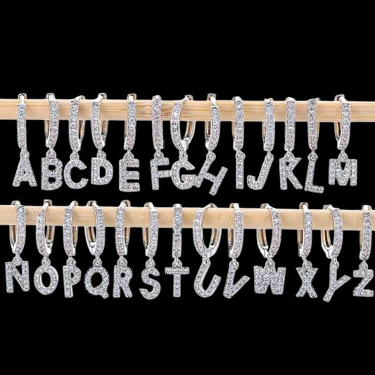 Letter earrings