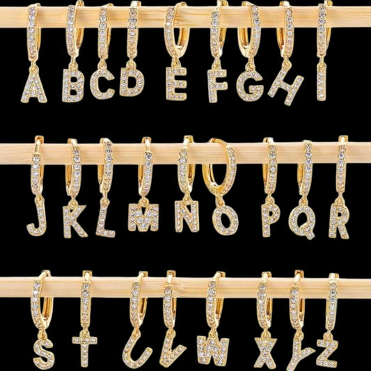 Letter earrings