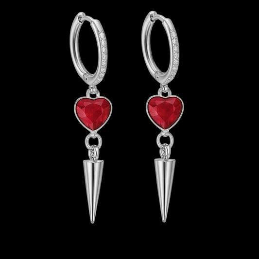 Florence  - earrings red