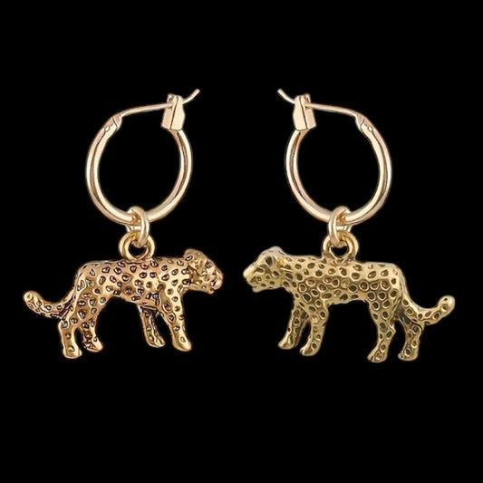 Leopard earrings