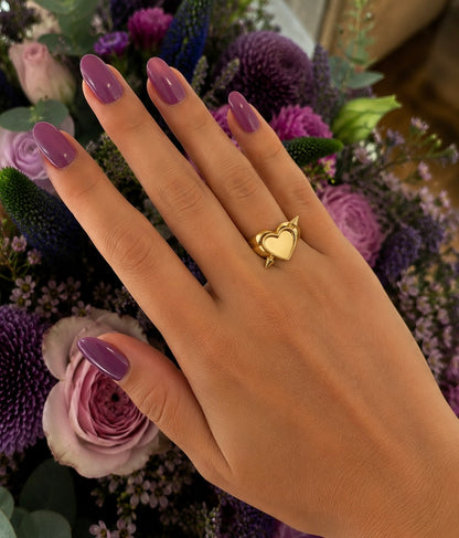 Heart arrow - ring