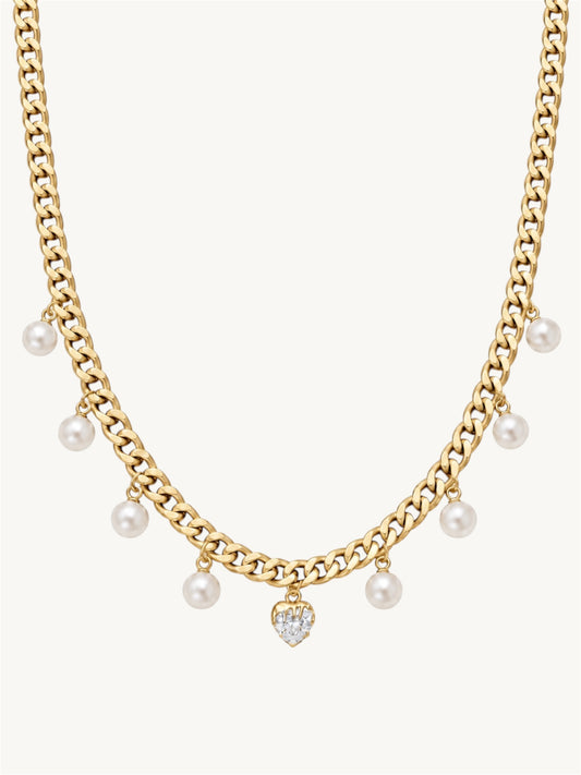 Drop heart - necklaces
