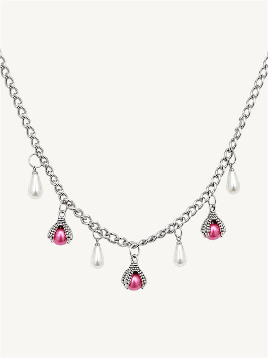 Hook - necklaces pink