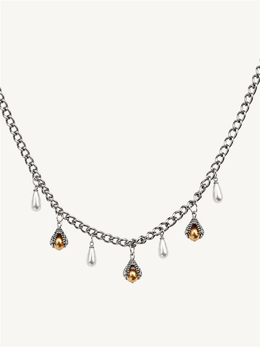 Hook - necklaces - orange / yellow