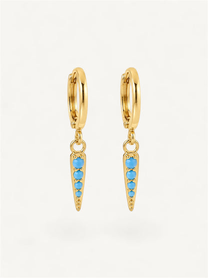 Shard spike - earrings Turquoise