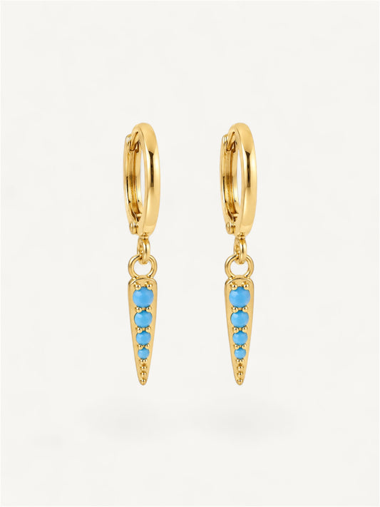 Shard spike - earrings Turquoise