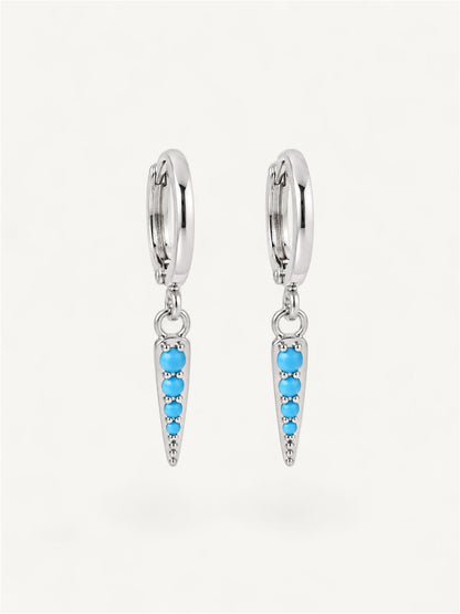 Shard spike - earrings turquoise