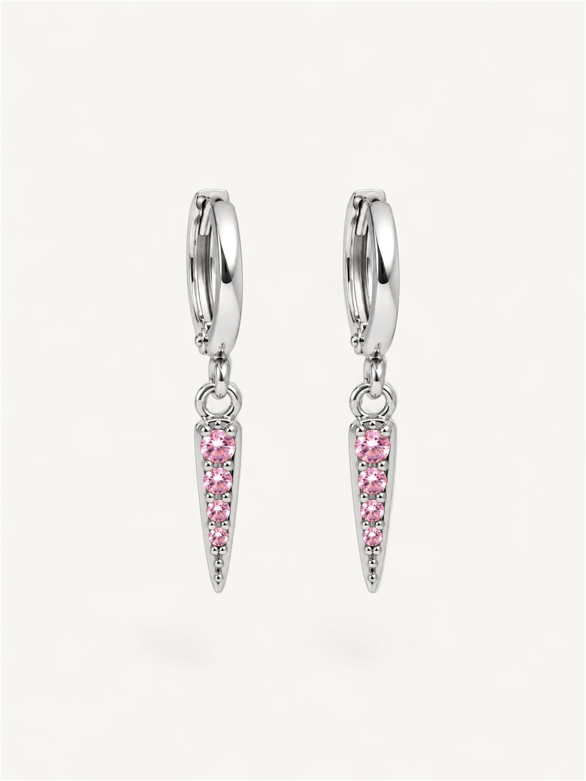 Shard spike - earrings pink