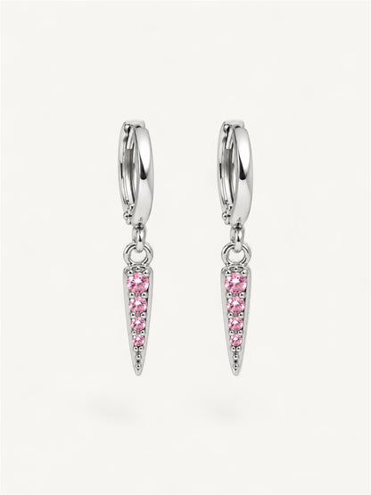 Shard spike - earrings pink