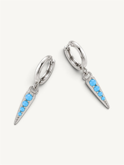 Shard spike - earrings turquoise