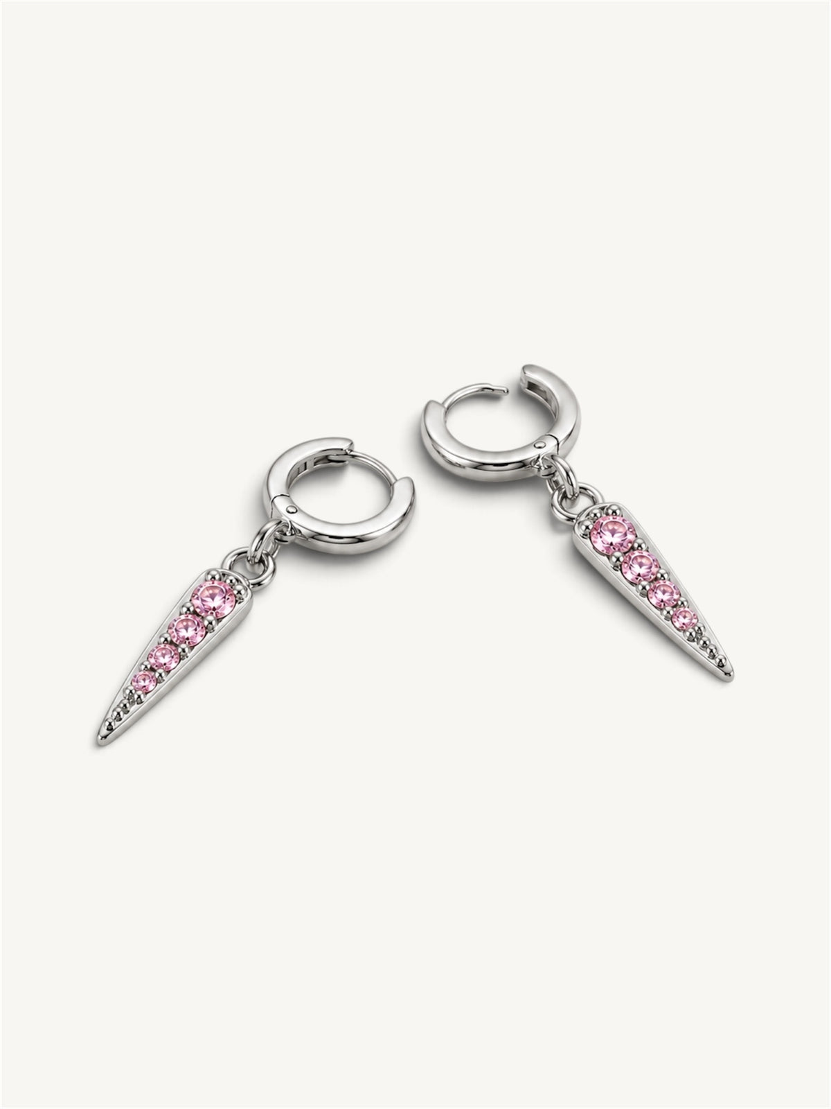 Shard spike - earrings pink