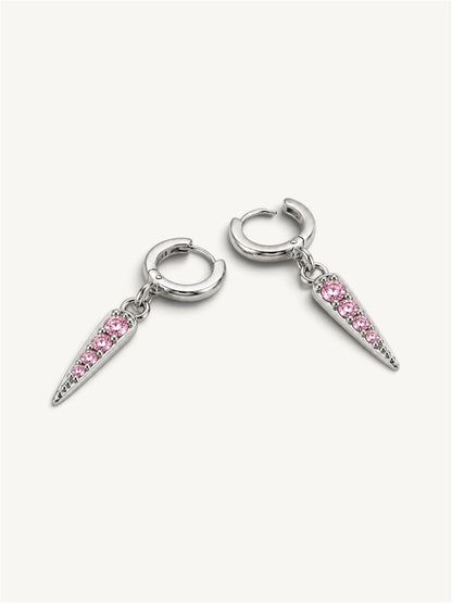 Shard spike - earrings pink