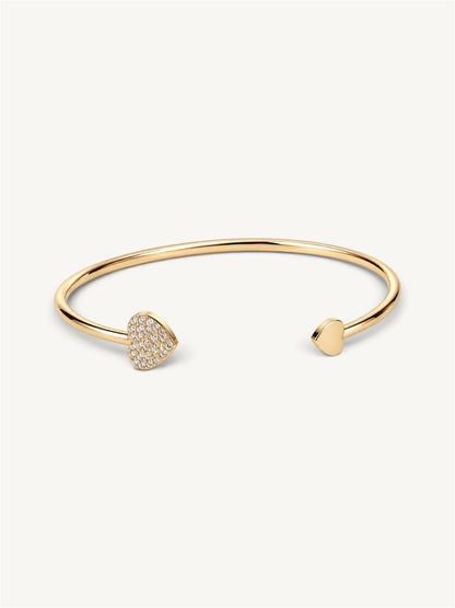 Heart bangle - bracelet