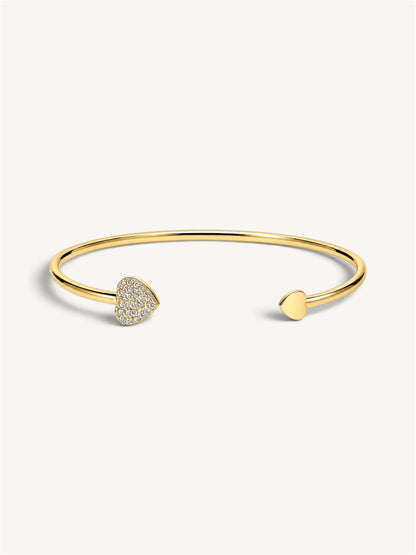 Heart bangle - bracelet