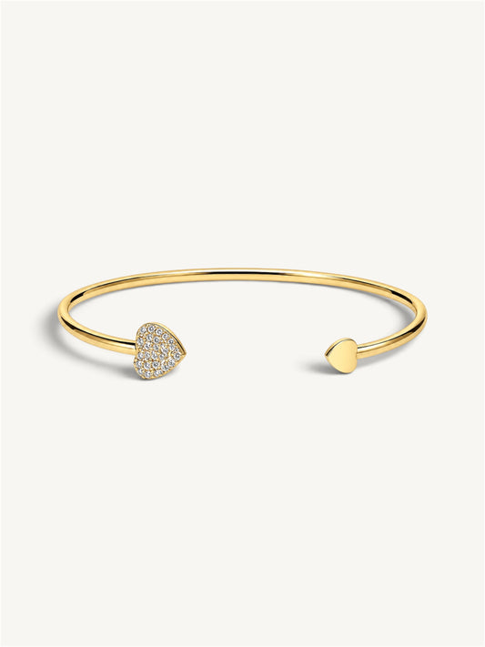 Heart bangle - bracelet