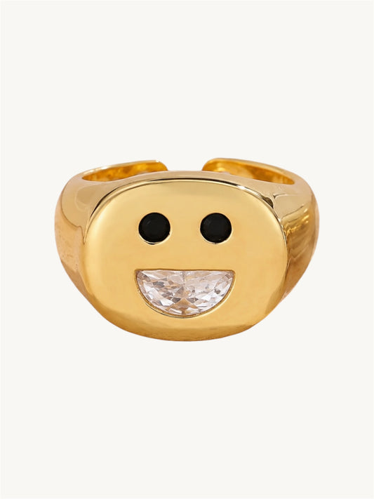 Happy face - ring