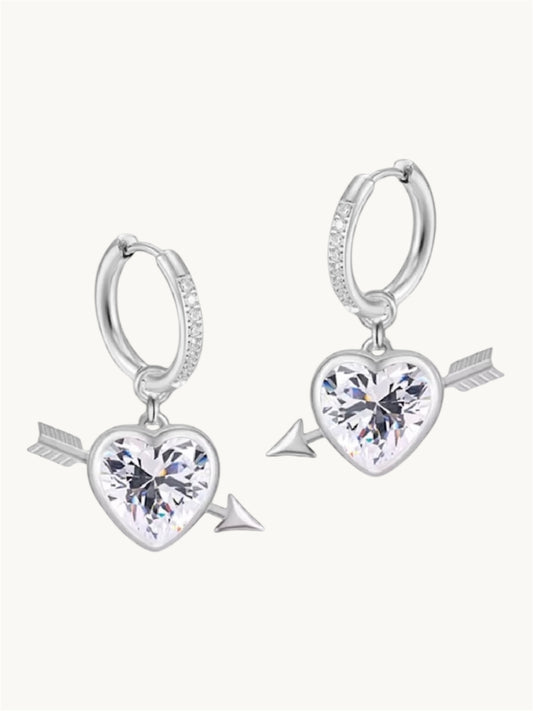 Heart arrow - earrings