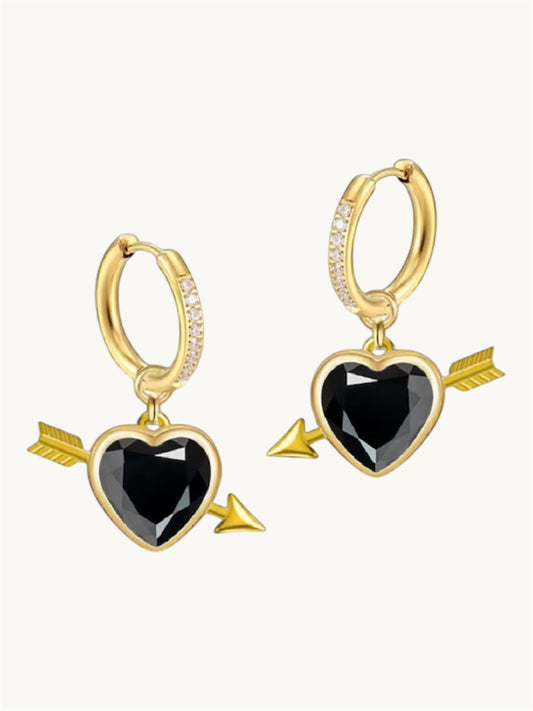 Heart arrow - earrings