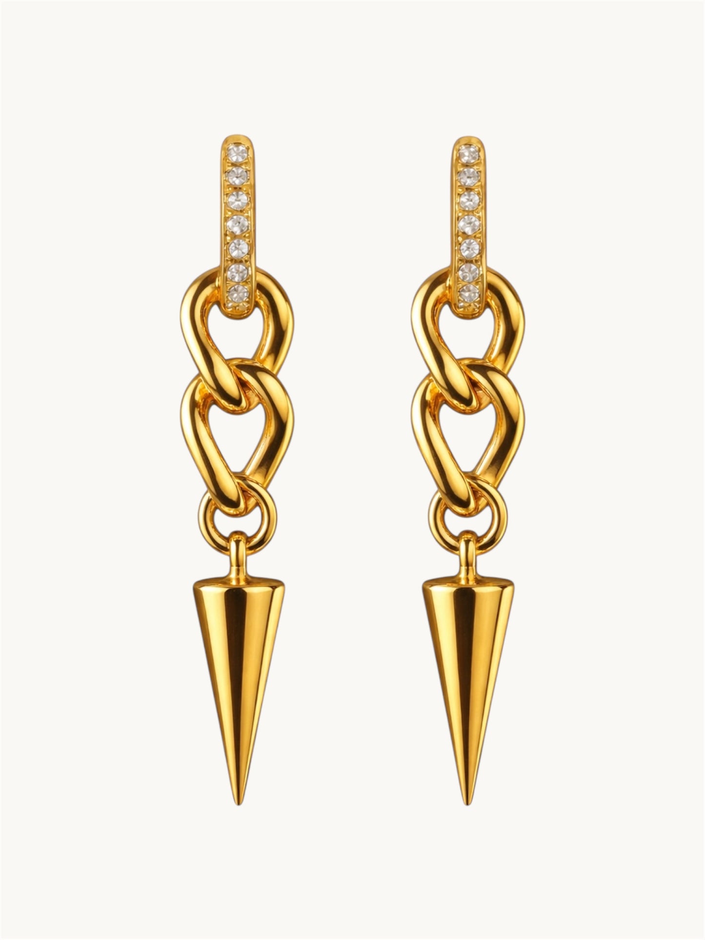 Striking spike - earrings