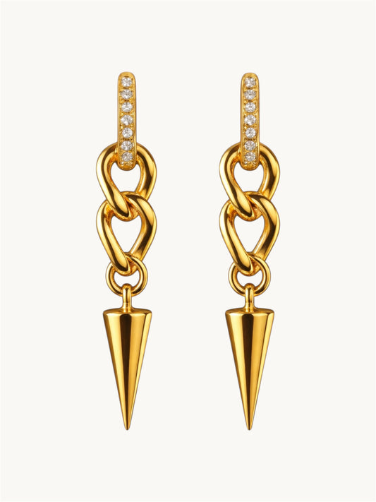 Striking spike - earrings